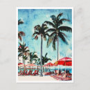 Recherche de miami beach la floride cartes postales Illustration