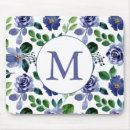 Recherche de floral bleu tapis souris Girly