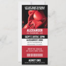 Recherche de la boxe de la invitations Rouge