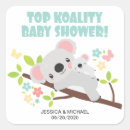 Recherche de koala bébé autocollants Baby shower koala