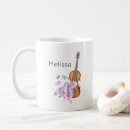 Recherche de musical instrument tasses Fleurs
