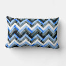 Recherche de coussin noir et blanc bleu coussins Zigzag