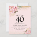 Recherche de quarantième surprise invitations Pour elle