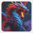 Recherche de dragon bleu autocollants Dragons