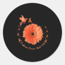 Recherche de leucémie autocollants Orange
