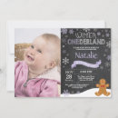 Recherche de winter 1ans anniversaire invitations Hiver onederland