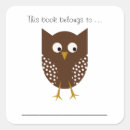 Recherche de libris autocollants Chouette