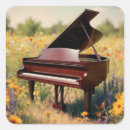Recherche de piano queue autocollants Musicien