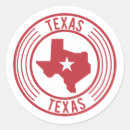 Recherche de carte du texas autocollants Rouge