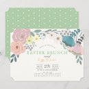 Recherche de de brunch de pâques invitations Vert