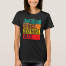 Suche nach legende seit 1973 tshirts Dezember