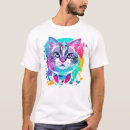 Suche nach abstrakte katze tshirts Geometrisch