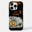 Recherche de citrouille de halloween iphone coques Chat noir