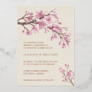 Recherche de fleurs de cerisier mariage invitations Élégant