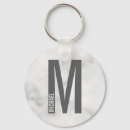 Recherche de marbre gris porteclés Monogramme