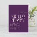 Recherche de purple baby shower invitations Pour elle