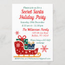 Recherche de traîneau père noël invitations Xmas