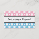 Suche nach playdate visitenkarten Kinder