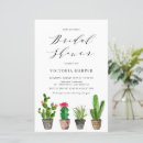 Recherche de cactus bridal shower invitations Été
