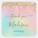 Recherche de licorne bleue autocollants Rose