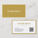 Recherche de couleur or cartes visite Minimaliste simple