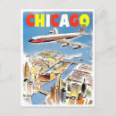 Recherche de chicago vintage cartes postales Illustration