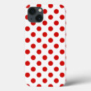 Recherche de pois rouge iphone coques Blanc