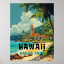 Suche nach vintage strand poster Hawaii