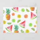 Recherche de motif pastèque cartes postales Ananas