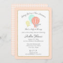 Recherche de hot air balloon baby shower invitations Haut et loin