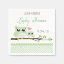 Recherche de hiboux serviettes Baby shower