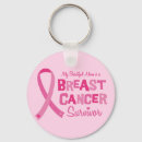 Recherche de support porteclés Breast cancer survivor