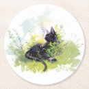 Suche nach schwarze katzen untersetzer Für katzenliebhaber