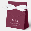 Suche nach burgunder papier geschenk box Monogramm