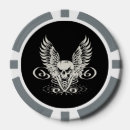 Recherche de crâne jetons poker Squelette