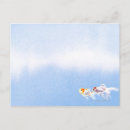 Recherche de poissons rouges cartes postales Illustration