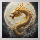 Suche nach goldener drache poster Mythisch