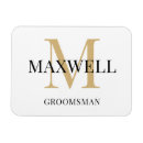 Recherche de monogram rectangulaires mariage magnets Moderne
