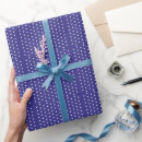 Recherche de point de polka blanc papier cadeau Bleu