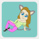 Recherche de chat gris autocollants Rose