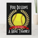 Recherche de softball vœux cartes Équipe