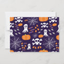 Recherche de motif halloween invitations Violet