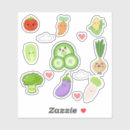 Recherche de légumes mignons autocollants Toute personne