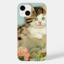 Recherche de illustration de chat iphone coques Chaton