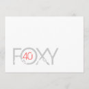 Recherche de foxy invitations 40e