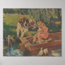 Suche nach bernard hund poster Vintag