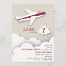 Recherche de avion rouge invitations Fête d'anniversaire