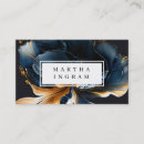 Recherche de bleu or cartes visite Contemporain