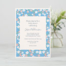 Recherche de blue flowers invitations Boho