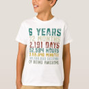 Recherche de 6ème tshirts 6ème chemise d'anniversaire